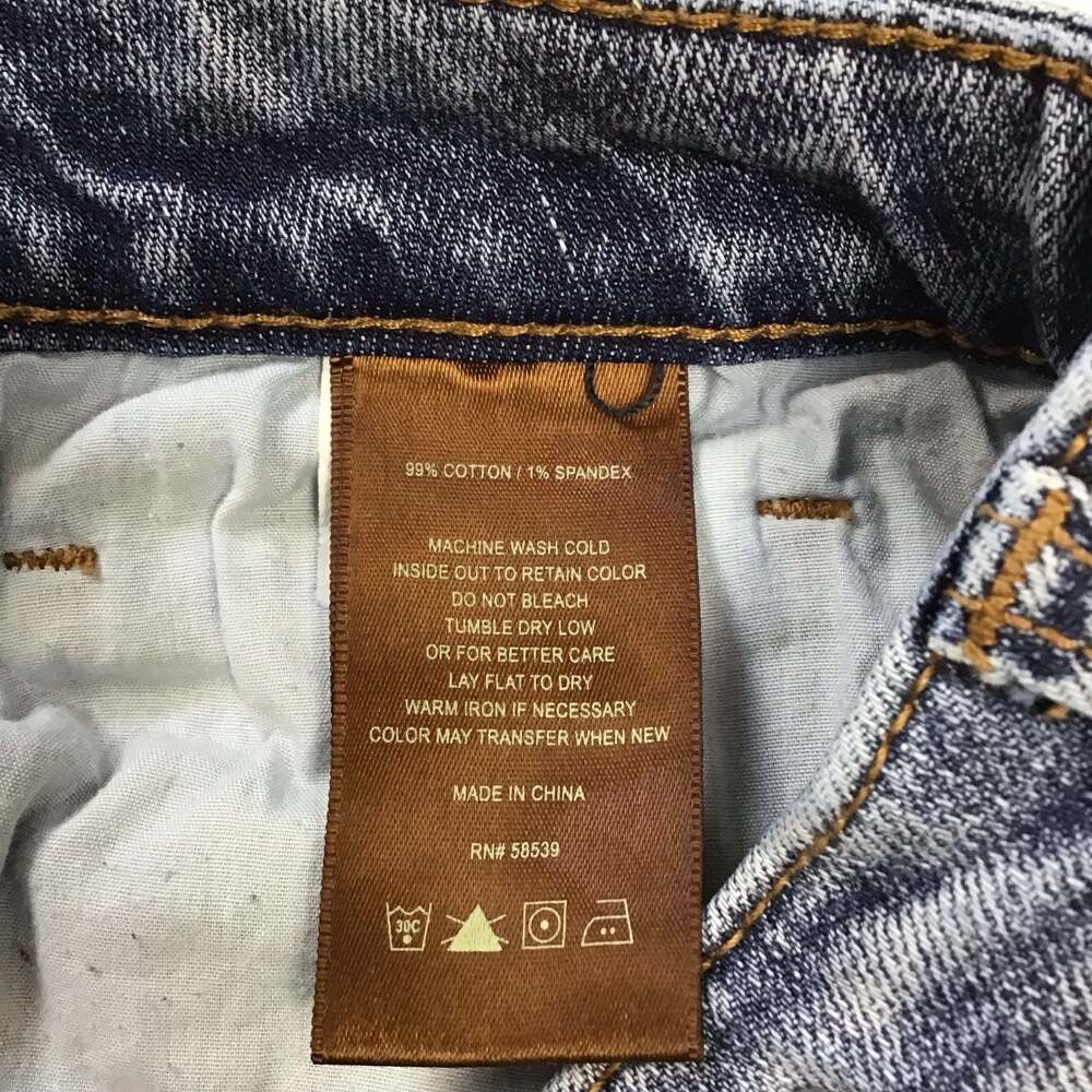 Kut from the Kloth Reese Ankle Straight Leg Jeans Frayed Hem Size 12 - Picture 12 of 13